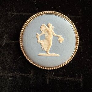 Vintage Wedgewood Cameo Sterling Silver Brooch